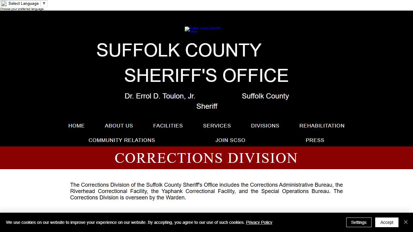 Corrections Division | Suffolk County Sheriff's Office